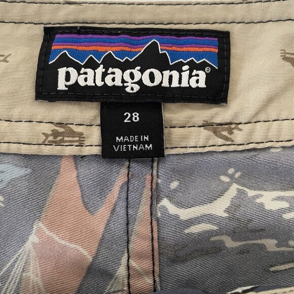 Vintage Patagonia Pataloha Swim Trunks Board Shorts Men 28 Boat Waves Hawaiian - Picture 5 of 15